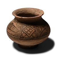 Indus Valley Mehrgarh Terracotta Vessel with Fish