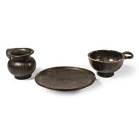 Greek Black Ware Vessel Group