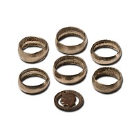 Silver Coin Ring and Fretworked Coin Group