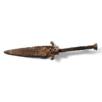 Medieval Iron Dagger with Bronze Fittings