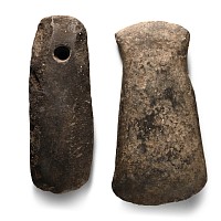Native American Stone Axehead Group
