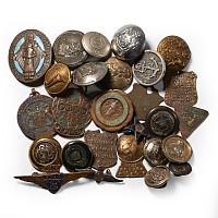 Bronze Button and Badge Group.