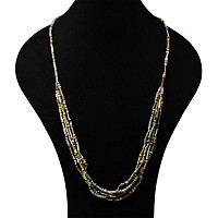 Egyptian Multi-Stranded Mummy Bead Necklace