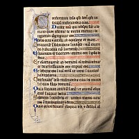 Medieval Philip Augustus Vellum Psalter Folio