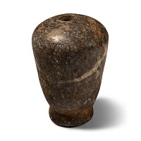 Western Asiatic White Veined Grey Stone Mace Head