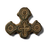 Byzantine Bronze Patrix Die for a Belt Mount