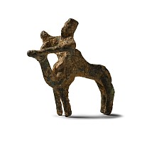 South Arabian Bronze Camel Rider Statuette