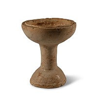 Chinese Tang Glazed Whiteware Footed Bowl