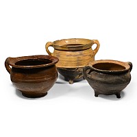 Large Glazed Vessel Group