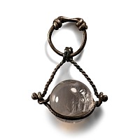 Saxon Silver Pendant with Crystal Sphere