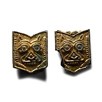 Viking Age Silver-Gilt Belt Mount Pair