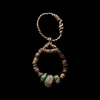 Viking Age Silver Pendant with Beads
