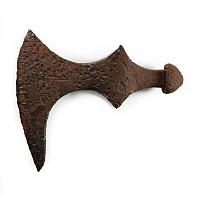 Viking Age Iron Bearded Axe-Hammer