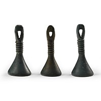 Bronze Age Set of Three Bronze Bell Pendants