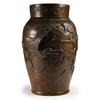 Japanese Meiji Bronze Vessel