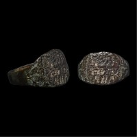 Byzantine Bronze Inscribed Ring