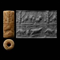 Sumerian Bone Cylinder Seal