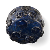 Sassanian Deep Blue Cut-Glass Bowl