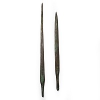 Large Bronze Age Awl Pair