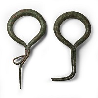 Western Asiatic Bronze Chariot Terret Ring Pair