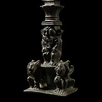 Egyptian Bronze Sistrum with Bes and Hathor