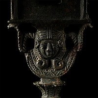 Egyptian Bronze Sistrum with Bes and Hathor