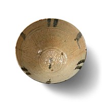Western Asiatic Decorated White-Glazed Bowl