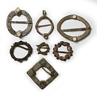 Medieval Bronze Ring Brooch Collection