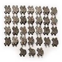Viking Age High Tinned Bronze Horse Harness Rein Mount Group