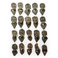Viking Age Bronze Horse Harness Pendant Set