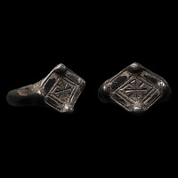 Medieval Silver Ring with Lozenge-shaped Bezel