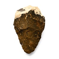 Stone Age St. Meme Brown Flint Bifacial Handaxe