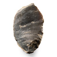 Stone Age St. Meme Grey Flint Unifacial Handaxe
