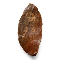 Stone Age Red Jasper Leaf-Shaped  Knife