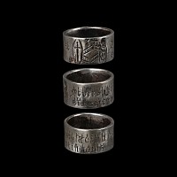 Georgian Silver 'And The Word Was Made Flesh, And Dwelt Among Us' Iconographic Ring