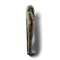 Large Egyptian Blue Glazed Hieroglyphic Shabti