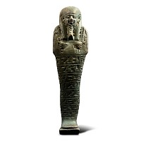 Large Egyptian Blue Glazed Hieroglyphic Shabti