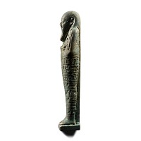 Large Egyptian Blue Glazed Hieroglyphic Shabti