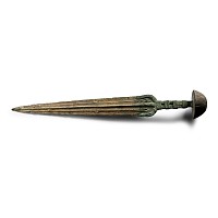 Luristan Bronze Sword with Mushroom Pommel