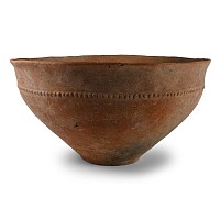 Large Western Asiatic Burnished Redware Terracotta Vessel