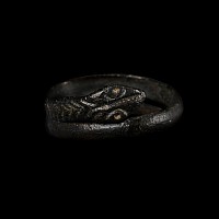 Romano-Egyptian Bronze Snake Ring