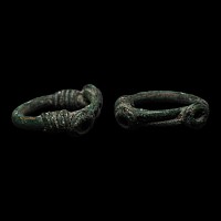 Iron Age Celtic Bronze Coiled Ring