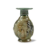 Roman Glass Janus Flask