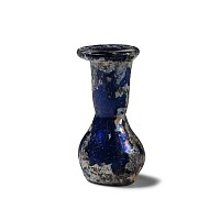 Roman Brilliant Blue Glass Unguentarium