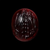 Hellenistic Garnet Gemstone with Hercules Club and Lionskin