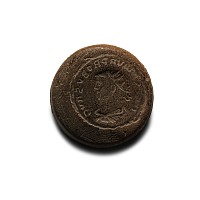 Roman Bifacial Terracotta Forger's Coin Mould