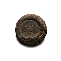 Roman Bifacial Terracotta Forger's Coin Mould