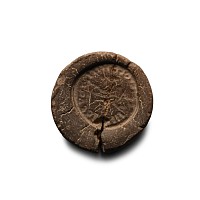Roman Bifacial Terracotta Forger's Coin Mould