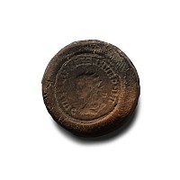 Roman Bifacial Terracotta Forger's Coin Mould