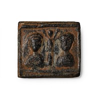 Late Roman Honorius with Theodosius II AE Exagium Solidi Weight